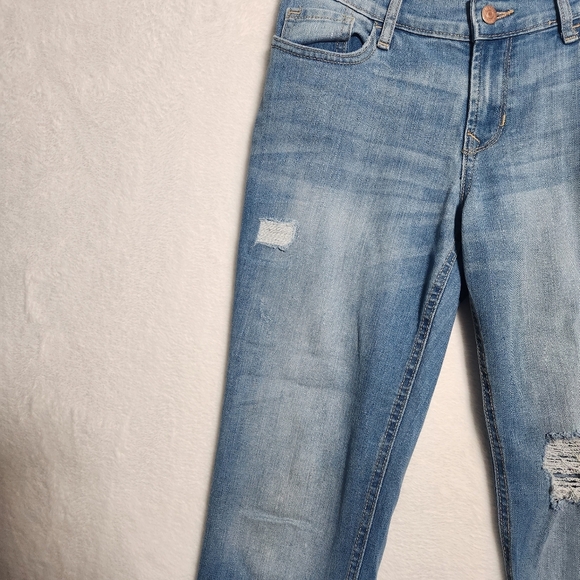 Old Navy Boyfriend Straight Droit Denim Distressed Jean- Size 2 - Picture 5 of 13